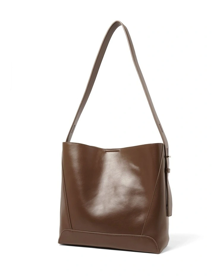 Sophia Slouch Shoulder Bag in Chocolate image 3