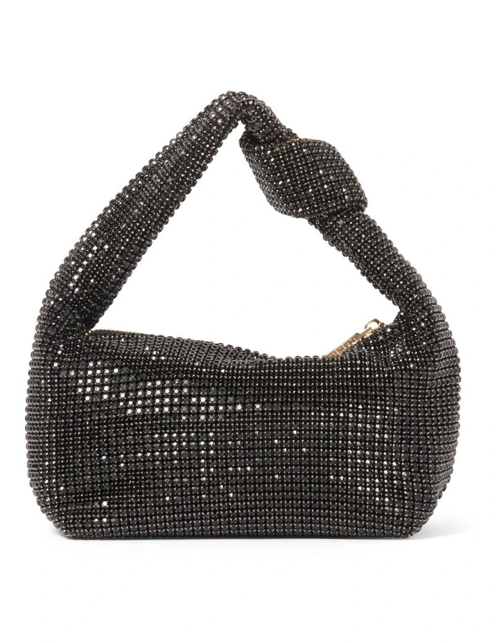 Signature Daphne Knot Embellished Bag in Black image 1