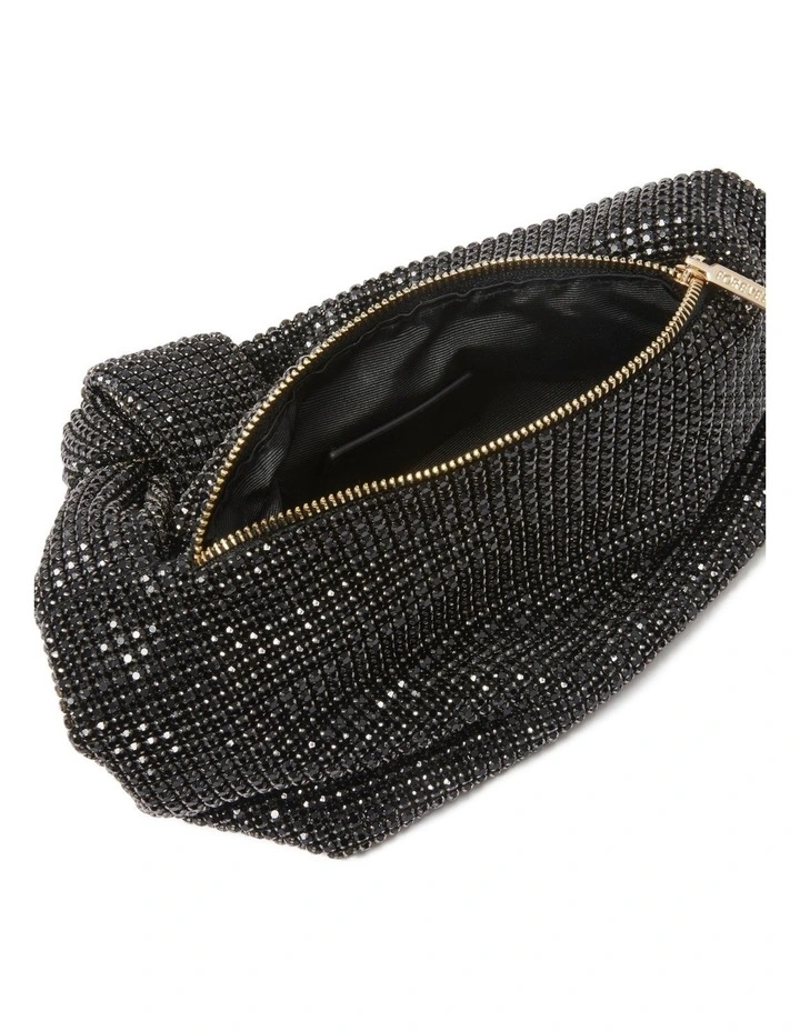 Signature Daphne Knot Embellished Bag in Black image 3