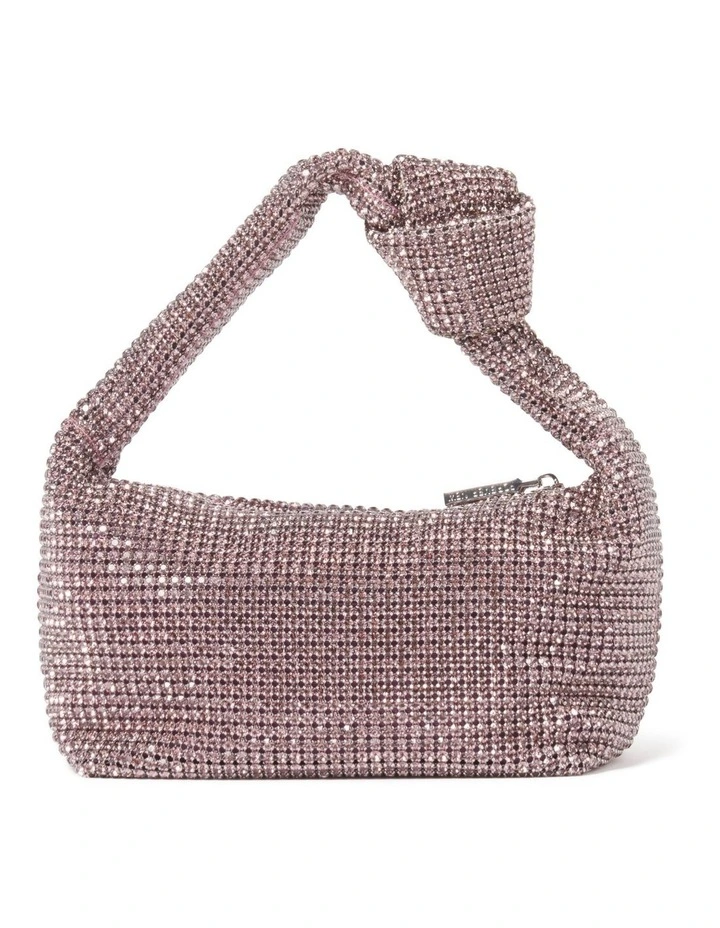 Signature Daphne Knot Embellished Bag in Purple image 1