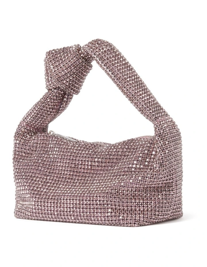 Signature Daphne Knot Embellished Bag in Purple image 2