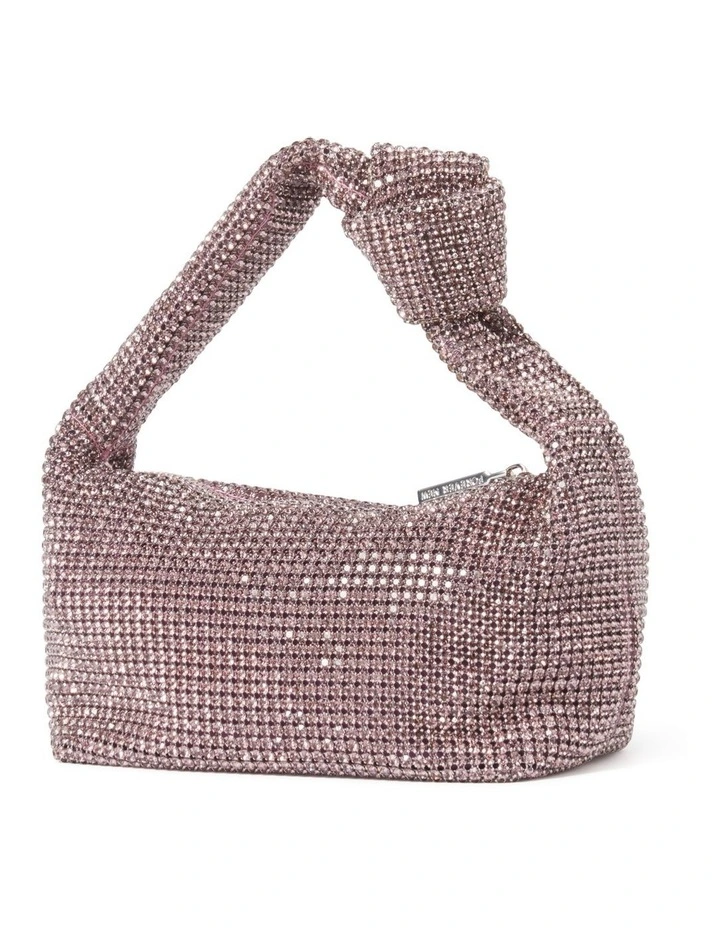 Signature Daphne Knot Embellished Bag in Purple image 4