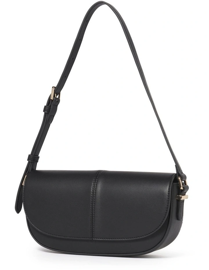 Signature Cindy Shoulder Bag in Black image 4