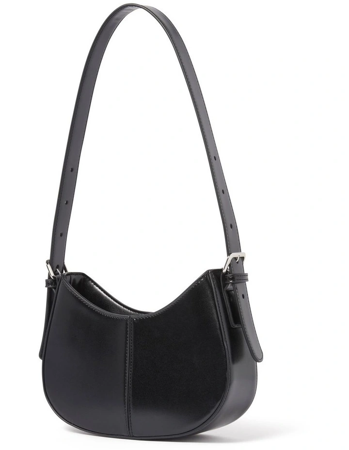 Jasmine Scoop Shoulder Bag in Black image 4