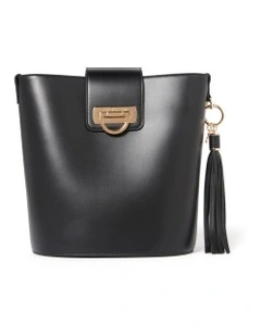 Signature Brandi Bucket Bag in Black