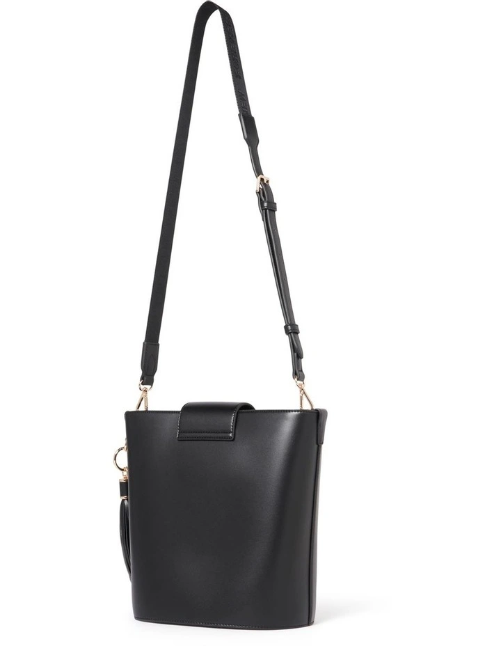 Signature Brandi Bucket Bag in Black image 2