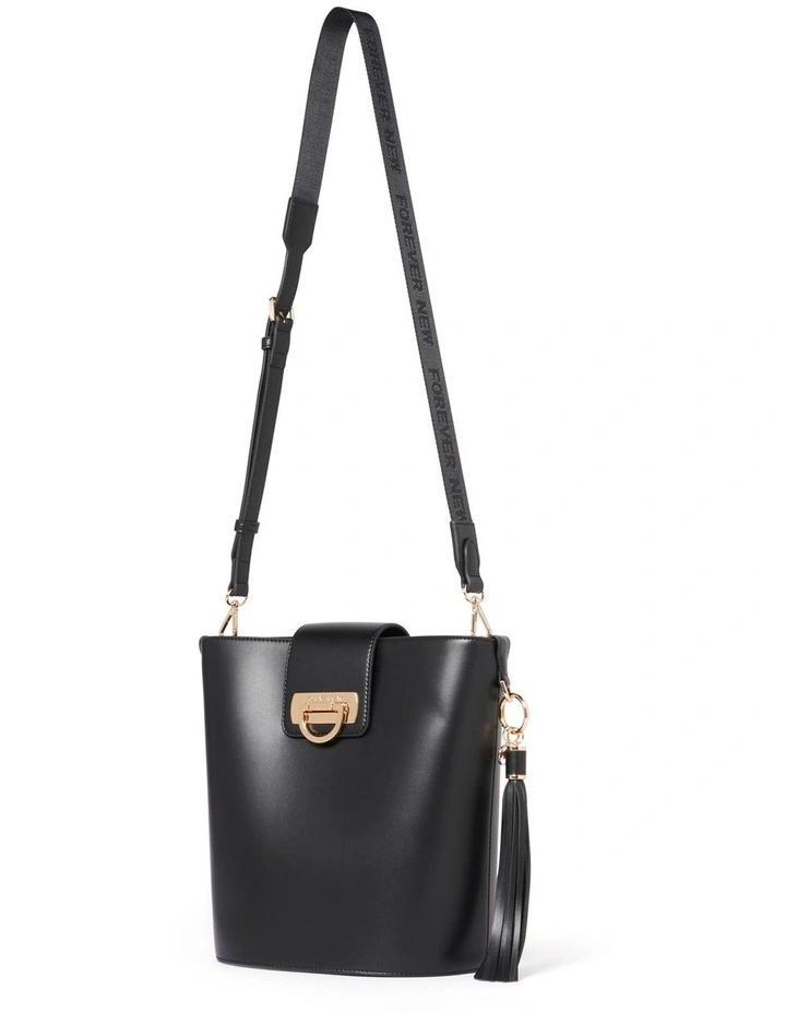 Signature Brandi Bucket Bag in Black image 3
