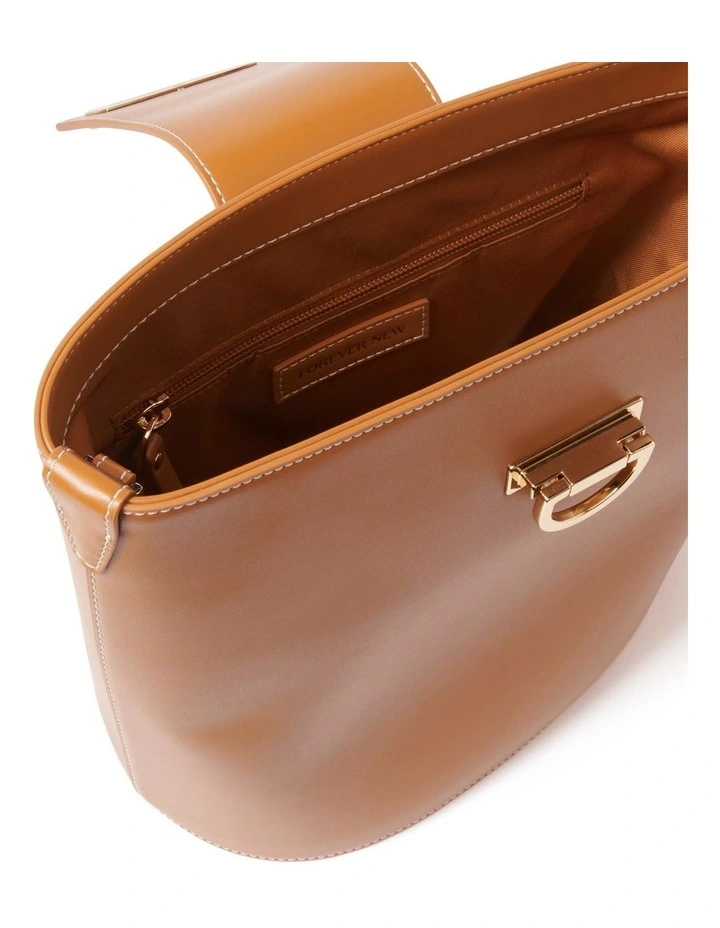 Signature Brandi Bucket Bag in Brown image 2