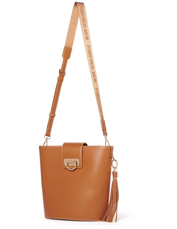 Signature Brandi Bucket Bag in Brown image 3