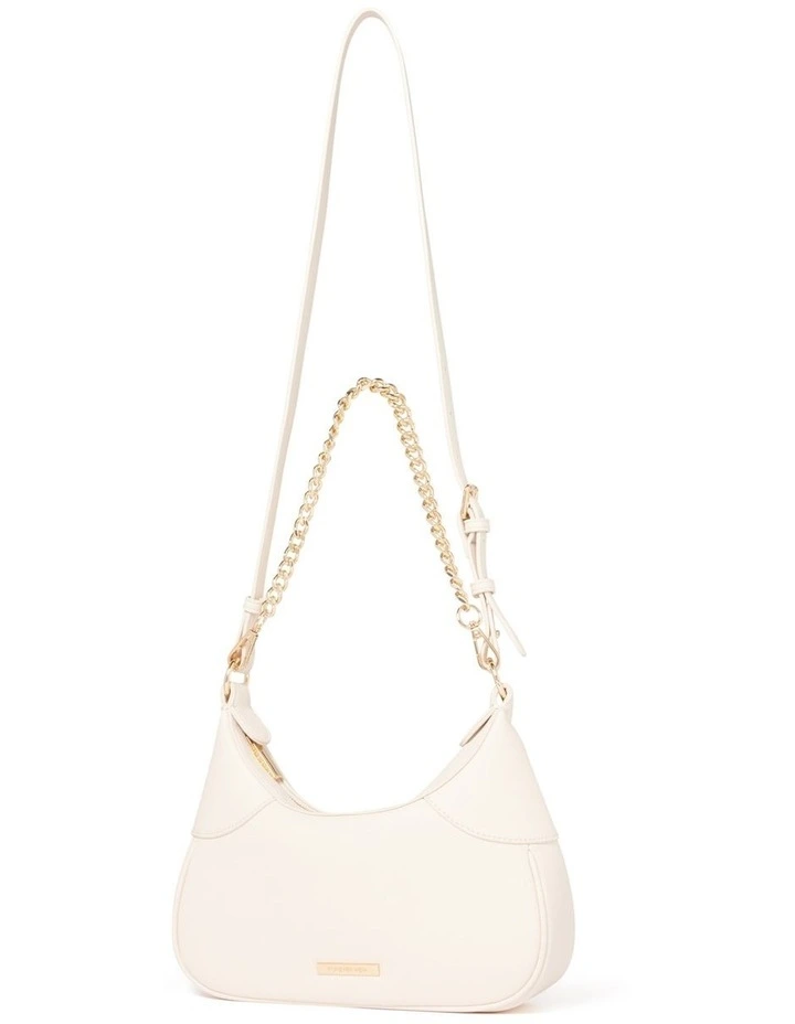 Darcy Chain Crescent Bag in Cream image 3