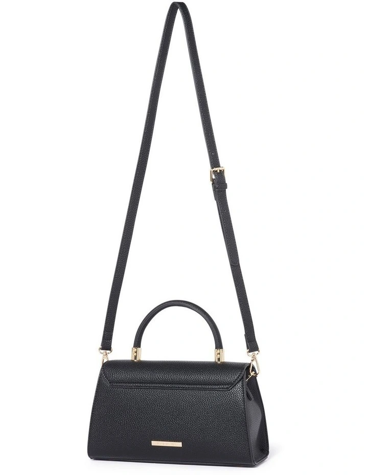 Bree Buckle Top Handle Bag in Black image 4