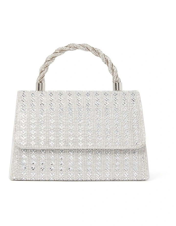 Signature Selina Sparkle Mini Bag in Silver image 1