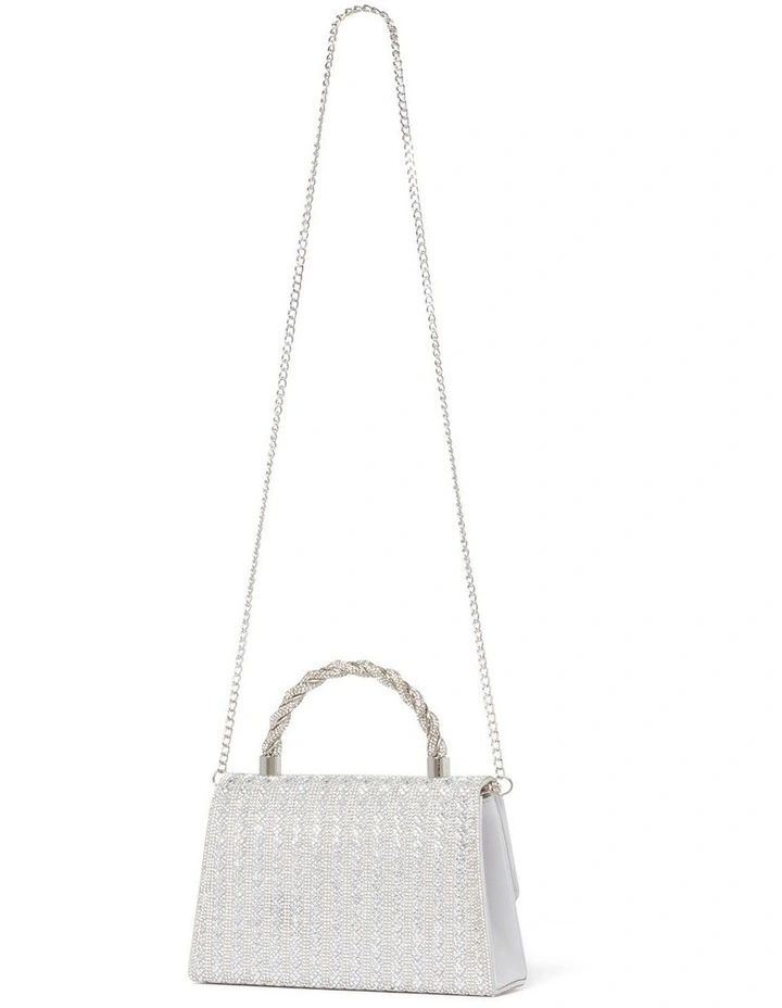 Signature Selina Sparkle Mini Bag in Silver image 2