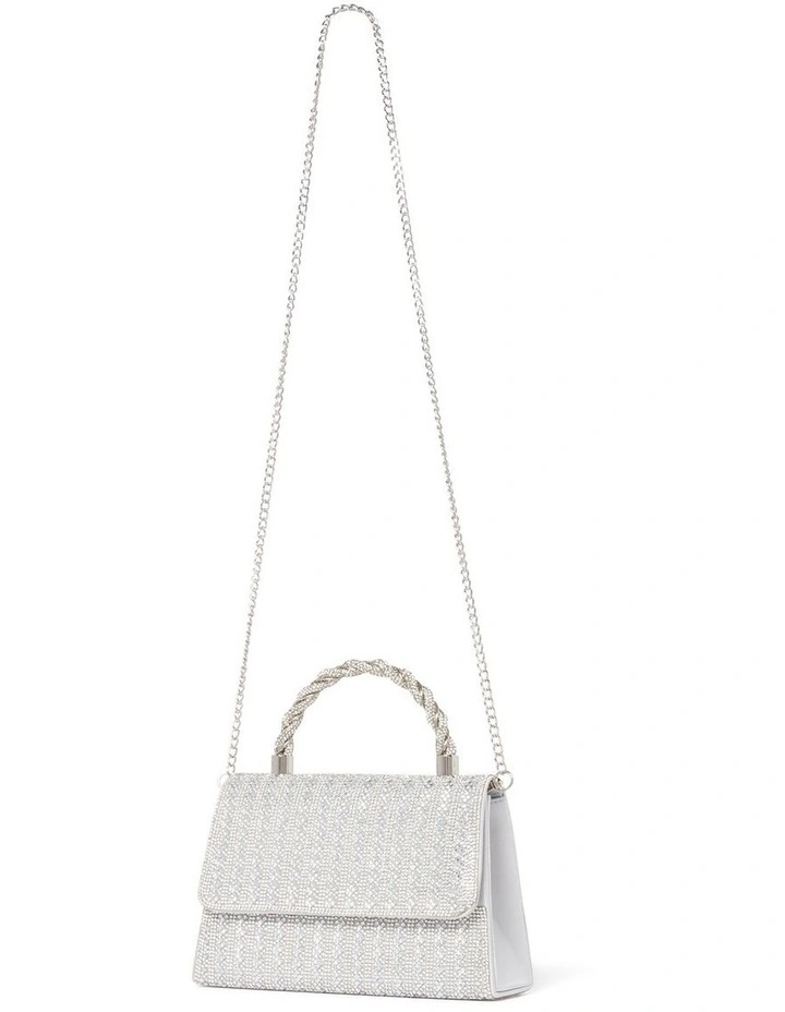 Signature Selina Sparkle Mini Bag in Silver image 4