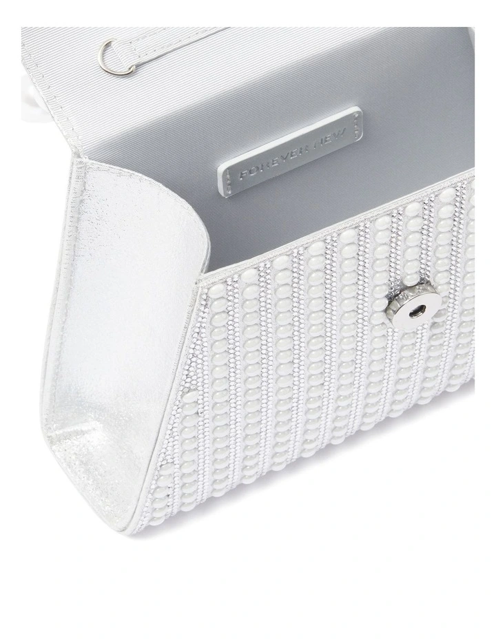 Paige Pearl Top Handle Bag in Silver image 2