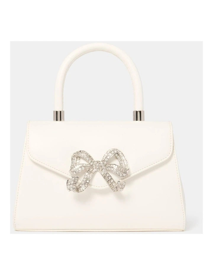 Wrenna Bow Small Bag in White image 1