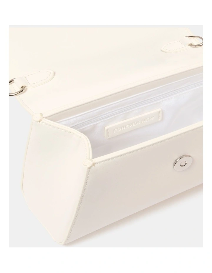 Wrenna Bow Small Bag in White image 3