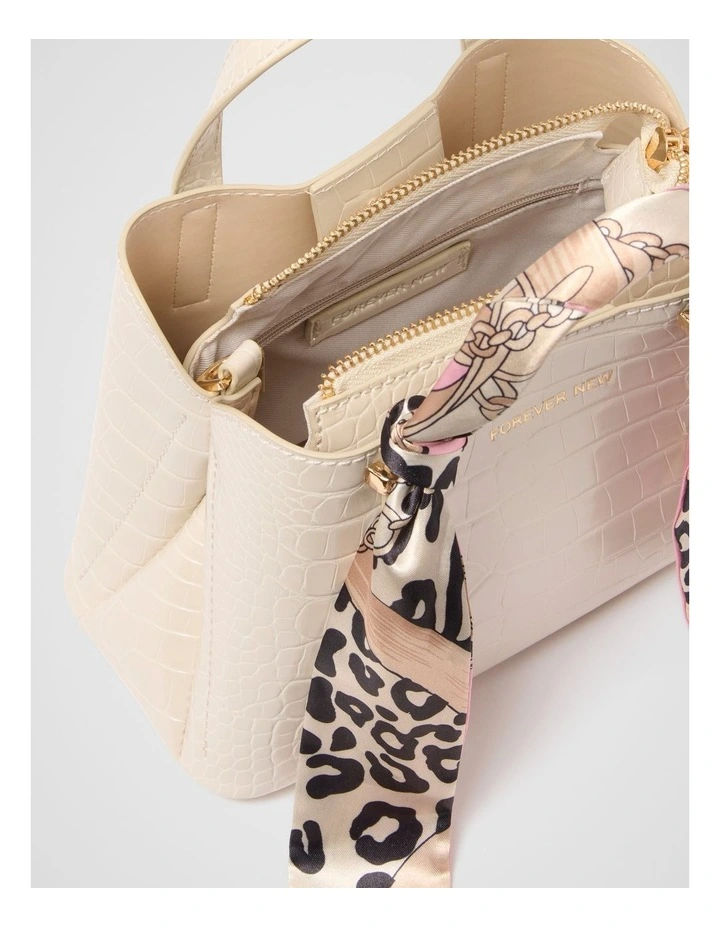 Marlow Scarf Mini Bag in Cream image 2