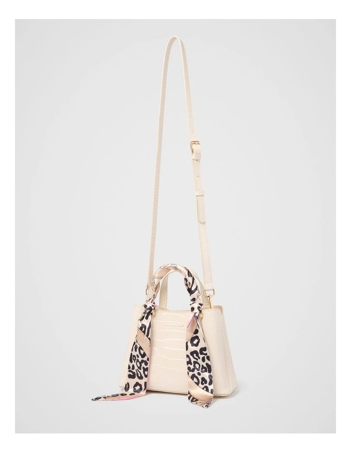 Marlow Scarf Mini Bag in Cream image 3