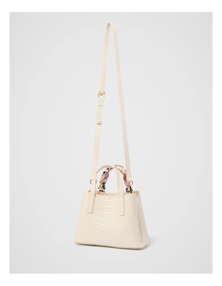 Marlow Scarf Mini Bag in Cream image 4
