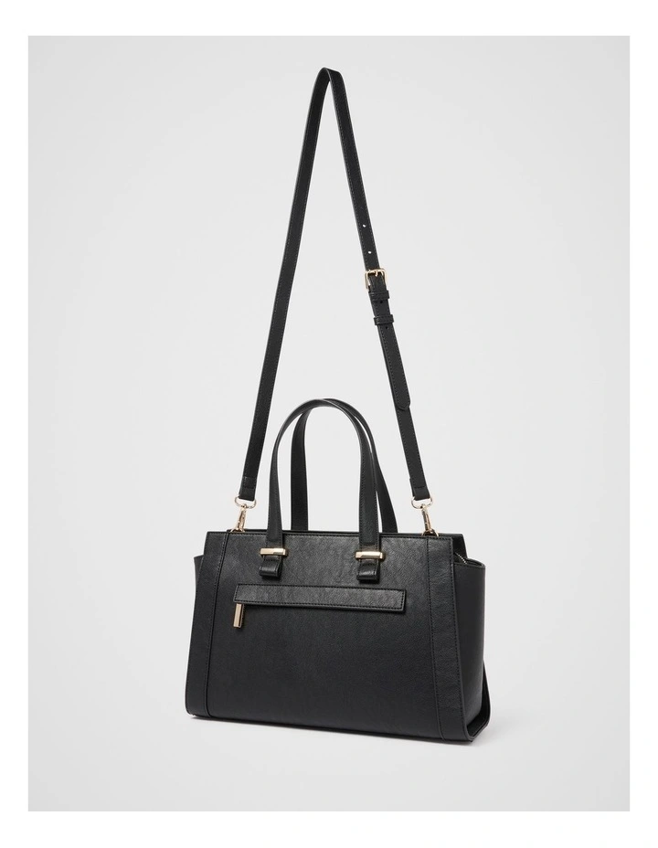 Larissa Medium Tote Bag in Black image 3