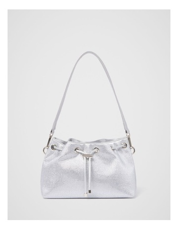 Signature Cecilia Small Clutch Bag in Silver