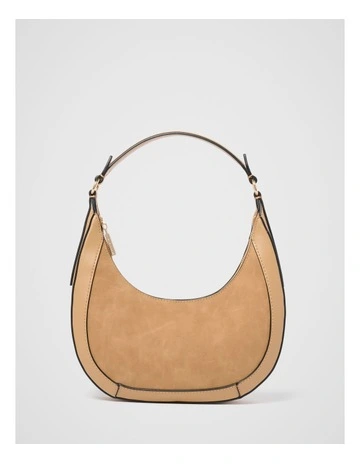 Alana Panel Hobo Bag in Brown