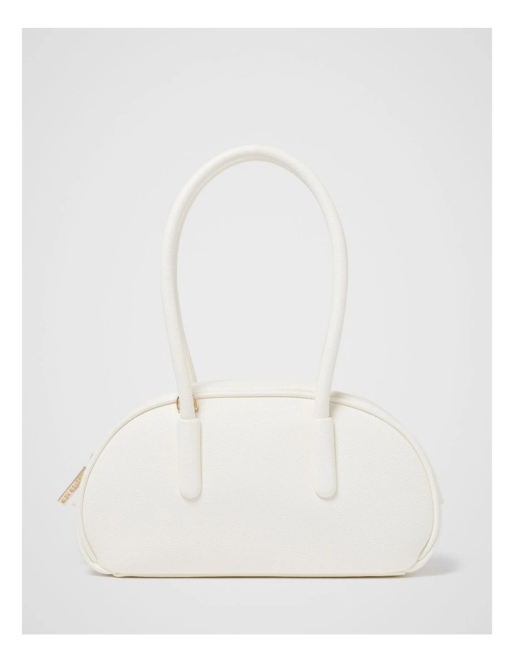 Emily Small Barrel Bag in White image 1