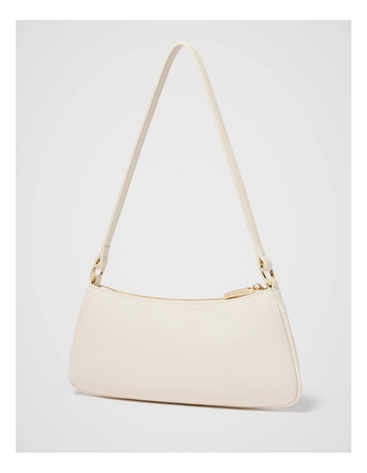 Verity Lock Shoulder Bag in Cream image 2