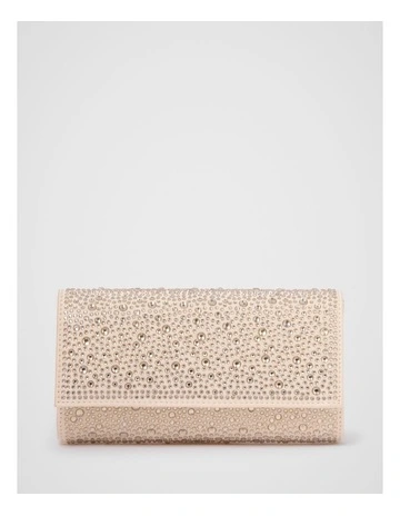 Fallon Foldover Clutch in Gold