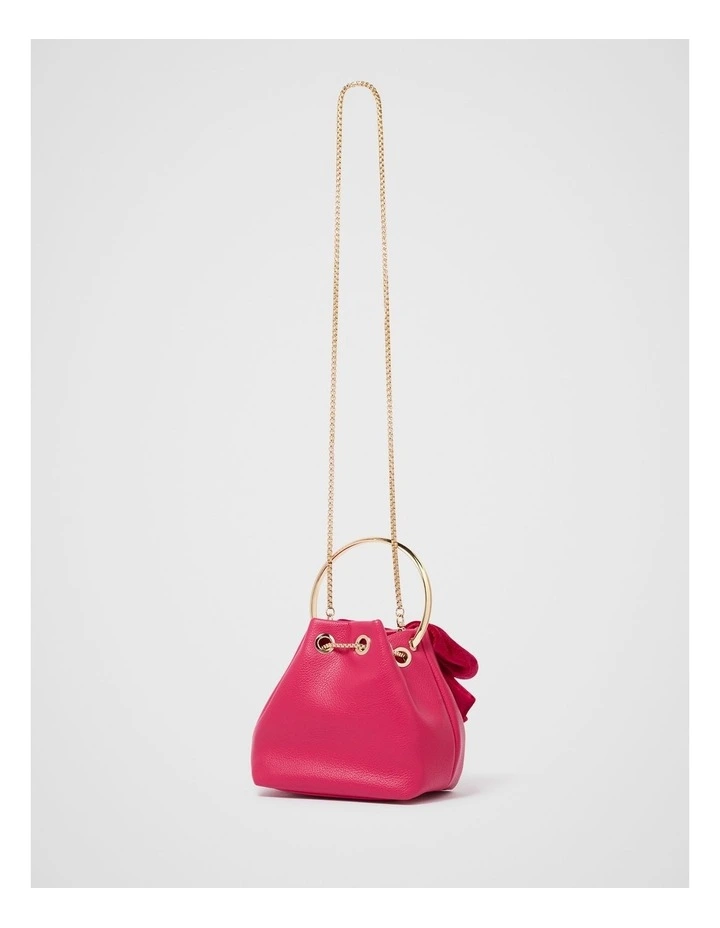 Magnolia Ring Handle Clutch in Pink image 2