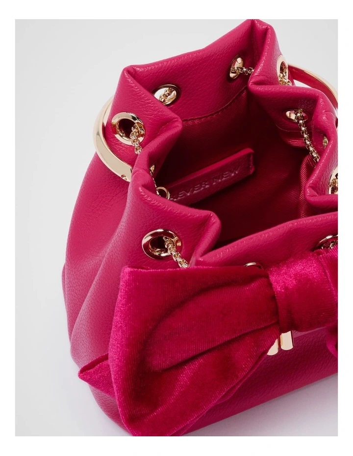 Magnolia Ring Handle Clutch in Pink image 3