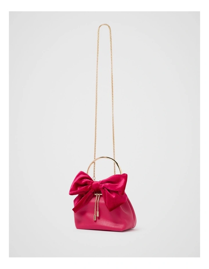 Magnolia Ring Handle Clutch in Pink image 4