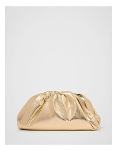 Zayla Soft Clutch Bag in Gold
