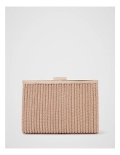 Amanda Sparkle Frame Clutch Bag in Gold