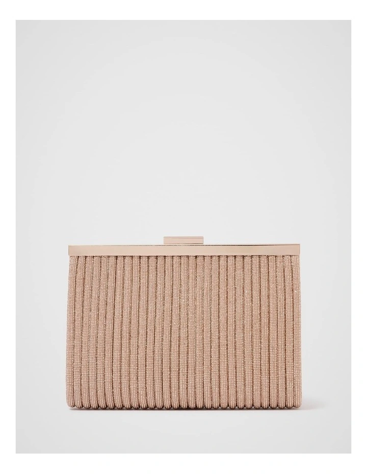 Amanda Sparkle Frame Clutch Bag in Gold image 1