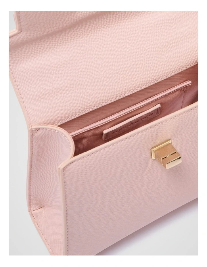 Tala Top Handle Lock Bag in Pink image 3
