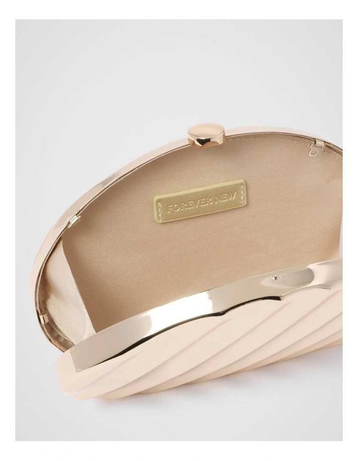 Sapphire Hardcase Clutch in Gold image 3