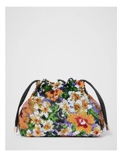 Tracey Tropical Sequin Pouch in Multi