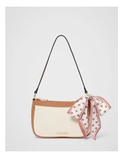 Sakura Scarf Shoulder Bag in Cream