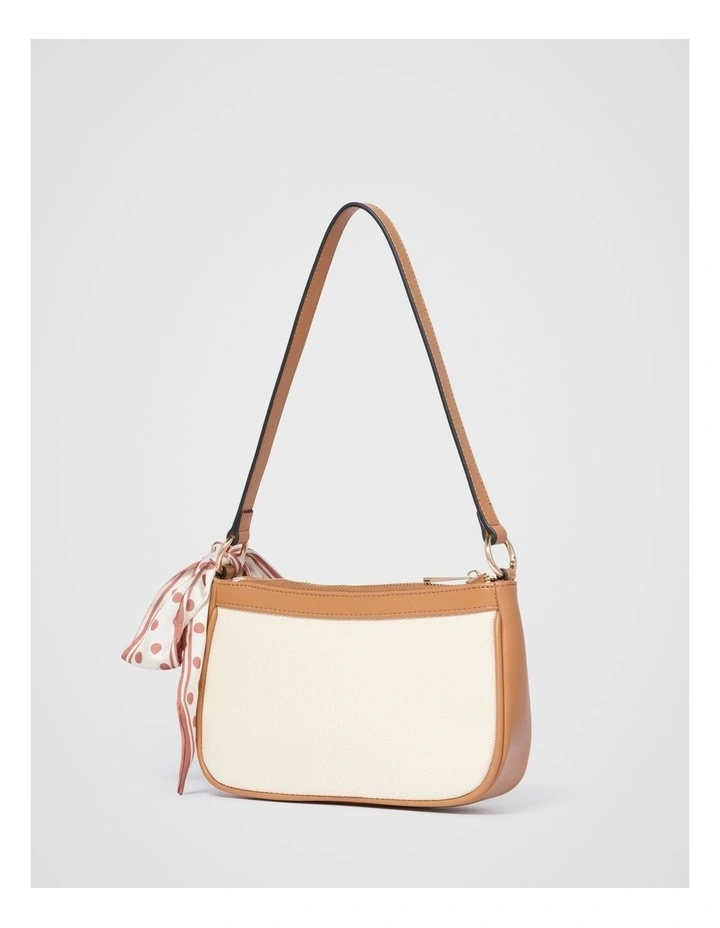 Sakura Scarf Shoulder Bag in Cream image 2