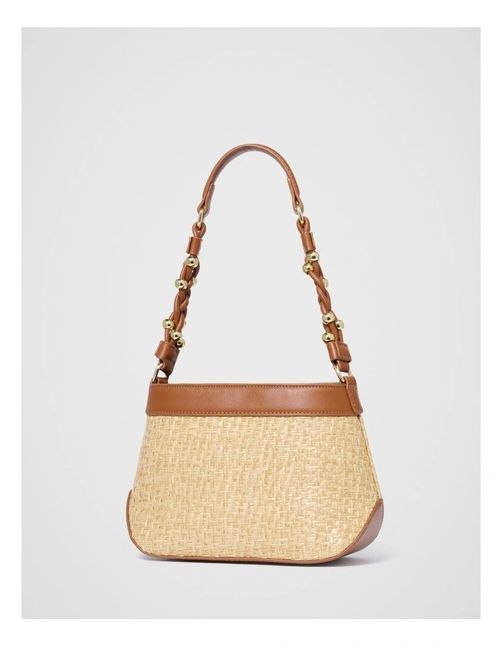 Elsie Weave Small Bag in Cream image 2