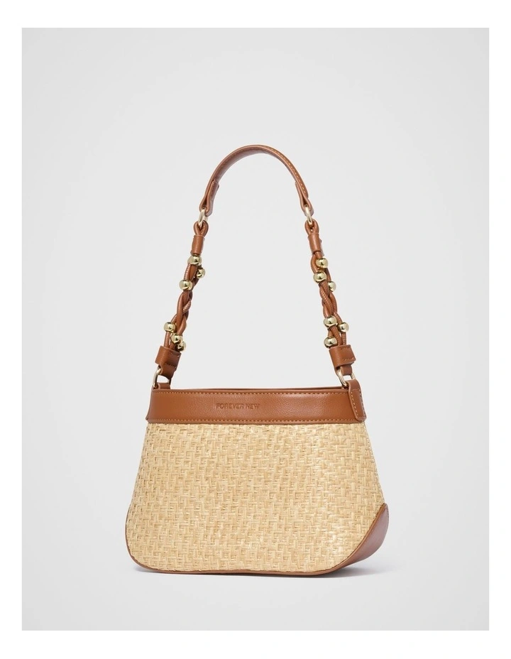 Elsie Weave Small Bag in Cream image 4