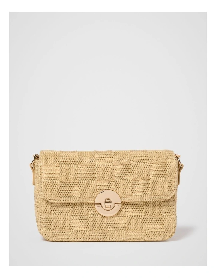 Anika Weave Shoulder Bag in Natural image 1