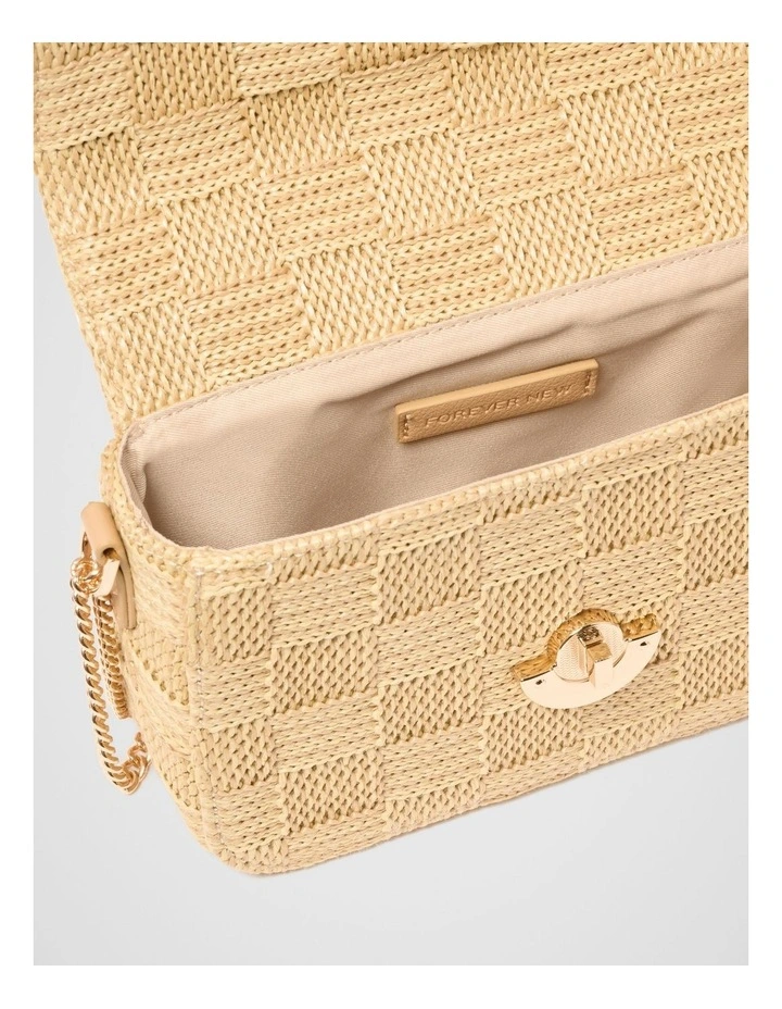 Anika Weave Shoulder Bag in Natural image 3