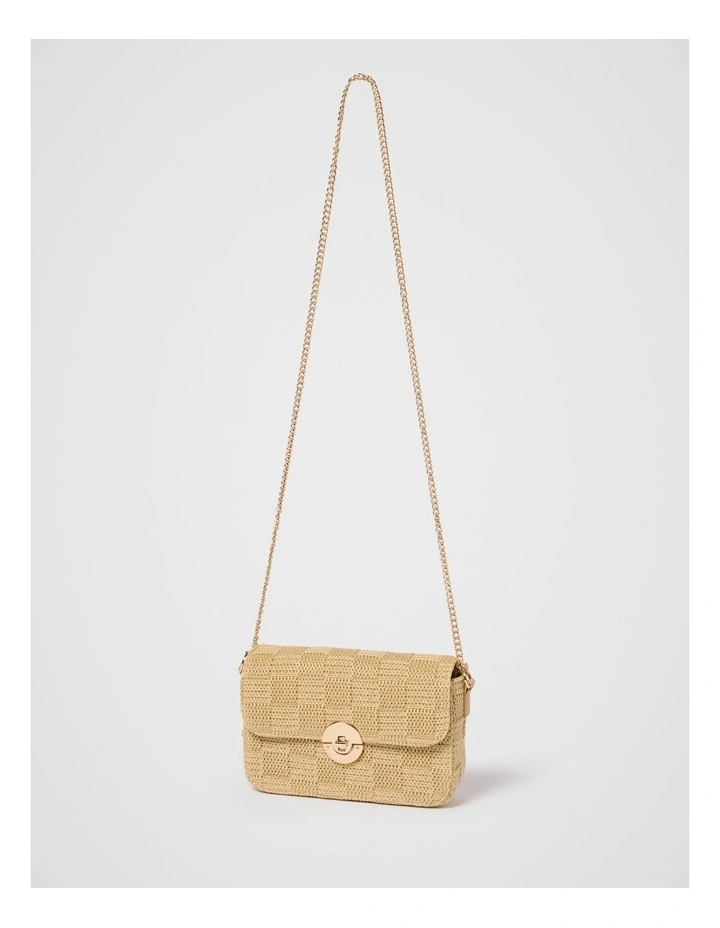 Anika Weave Shoulder Bag in Natural image 4