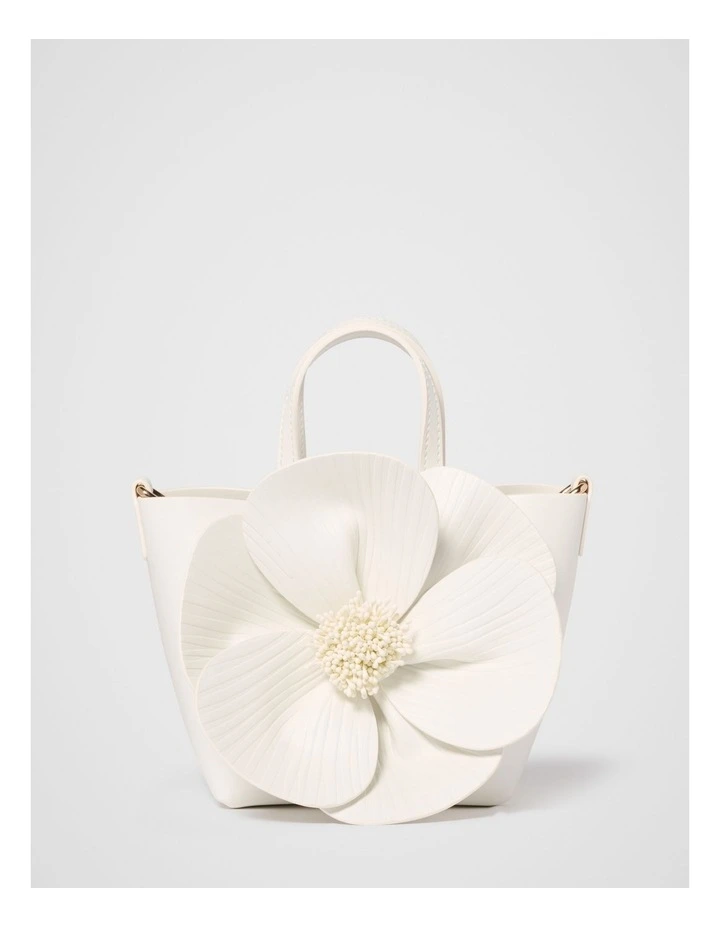 Cora Corsage Bag in White image 1