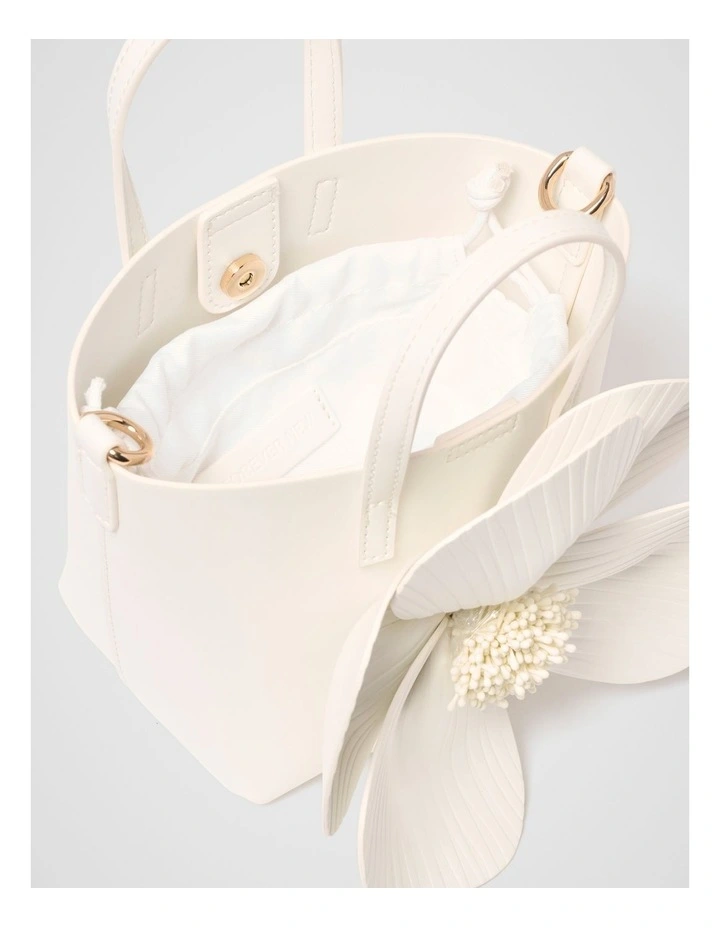 Cora Corsage Bag in White image 3