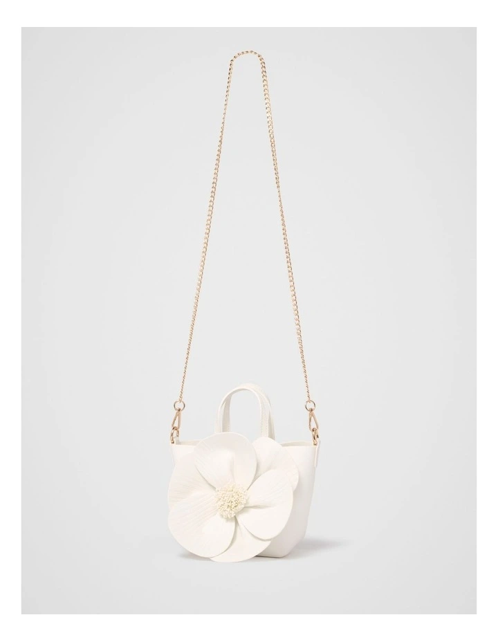 Cora Corsage Bag in White image 4