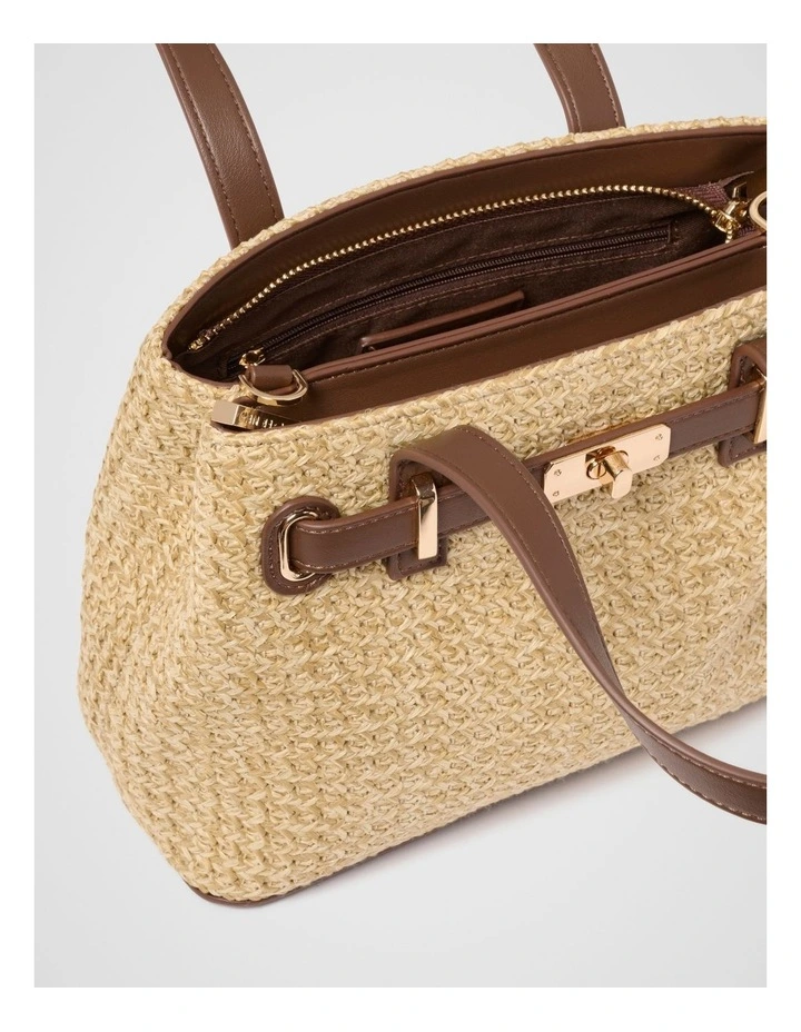Isabella Weave Tote Bag in Multi image 3